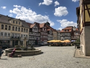 Der Marktplatz von Allendorf (Thüringen)