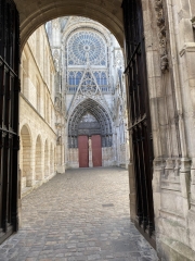 Seiteneingang der Kathedrale von Rouen