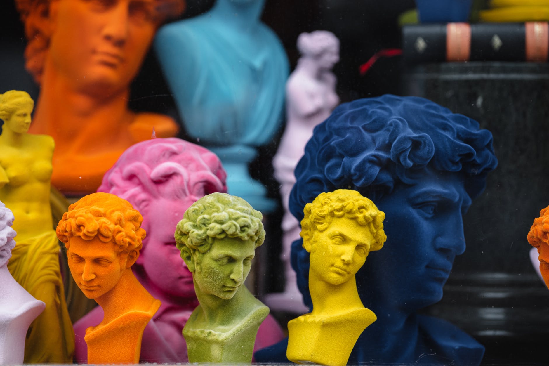 set of david busts in store